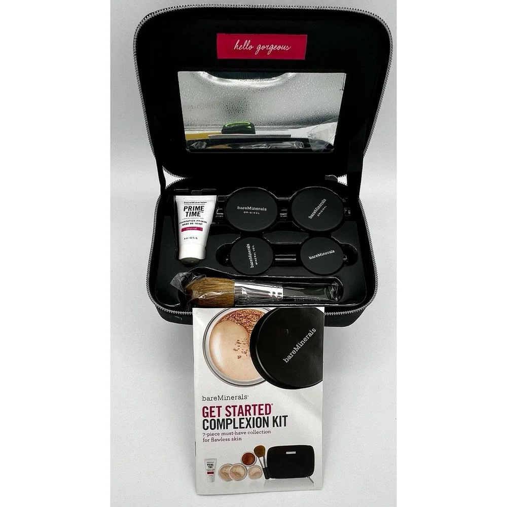Bare Minerals Get‎ Started Complexion Kit Warm Deep 7 Piece New All Sealed
